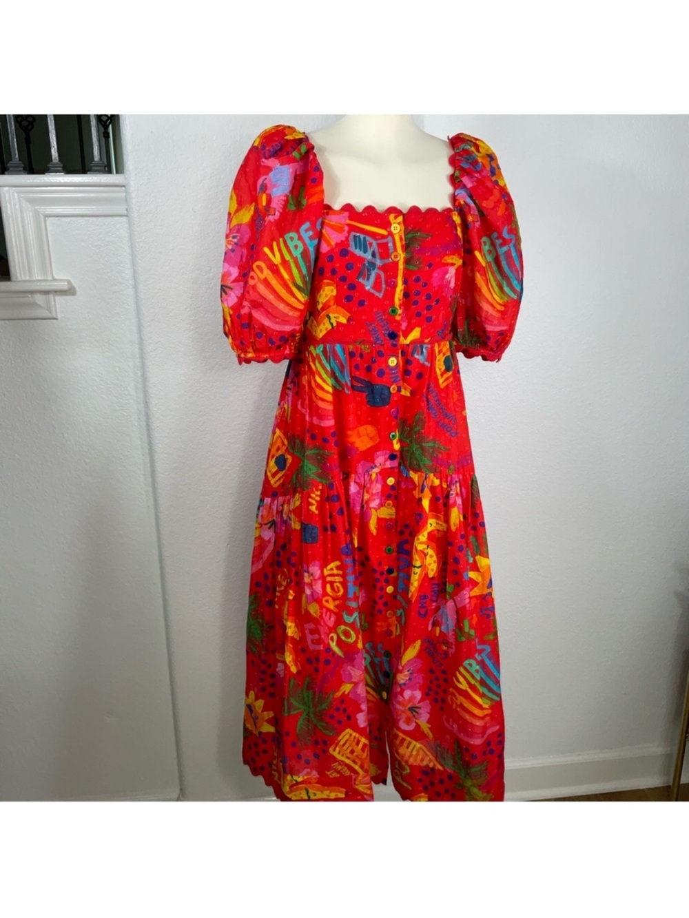 Farm Rio Muliticolor Tropical Dress